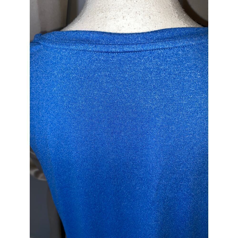 BCG Blue size XL Longer Length Cutout Front Gym Workout Top GUC - Picture 7 of 11